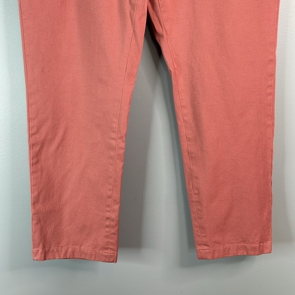 Daniel Hechter Mens Chino Pants Salmon Pink Straight Leg Pockets *As Is* Size 34 - Picture 4 of 10